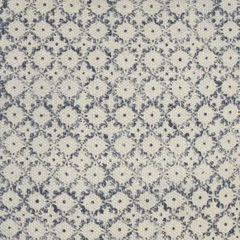 Blue Beige Distressed Block Throw Pillow