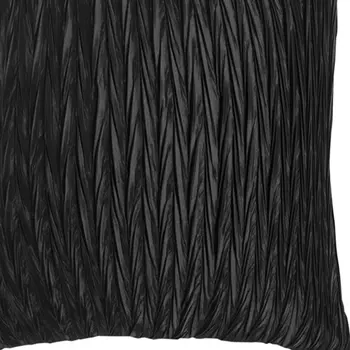 18" Black Cotton Throw Pillow