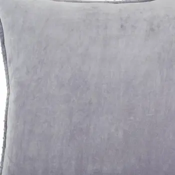 Soft Lilac Solid Pearl Beaded Edge Throw Pillow