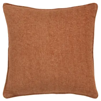 Orange Solid Classic Decorative Throw Pillow