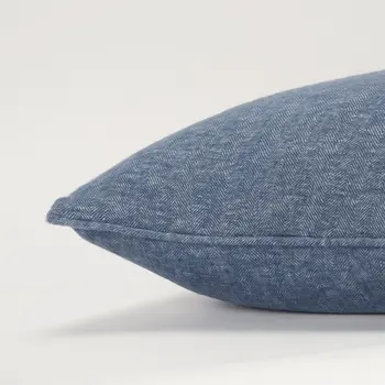 Blue Solid Classic Decorative Throw Pillow