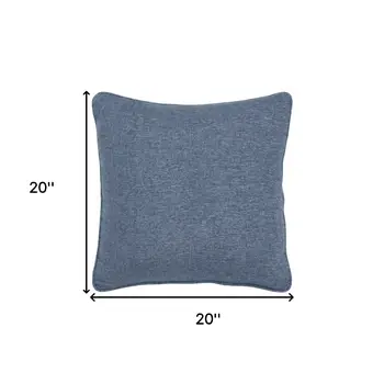 Blue Solid Classic Decorative Throw Pillow
