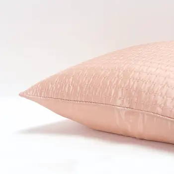 Blush Smooth Weaved Modern Throw Pillow