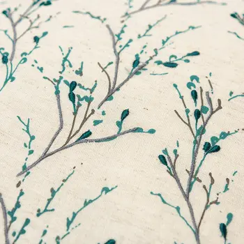 Teal Tiny Floral Buds Throw Pillow