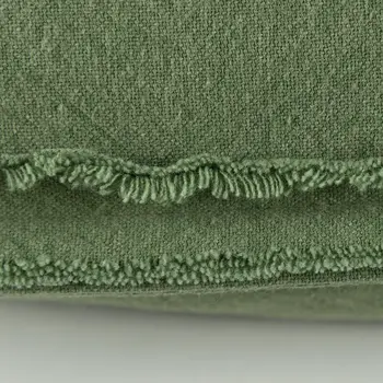14" X 26" Green Tone on Tone Botanical Throw Pillow With Embroidery