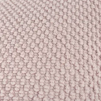 Blush Pink Nubby Textured Modern Throw Pillow