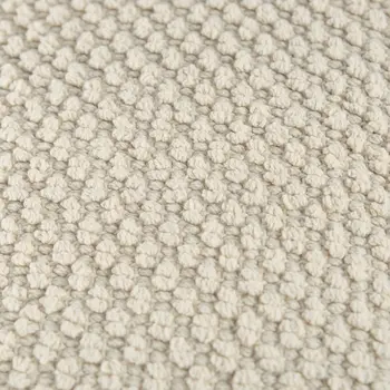 20" Natural Beige Nubby Textured Modern Throw Pillow