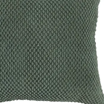 20" Olive Green Cotton Throw Pillow