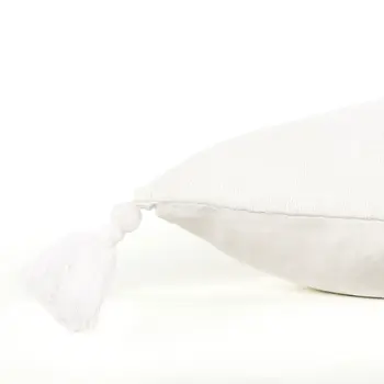 20" White Tonal Abstract Stripe Throw Pillow