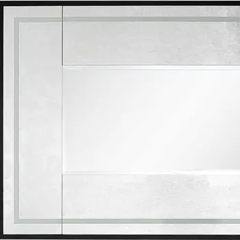 32" Silver Wood Framed Accent Mirror