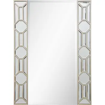 35" Champagne Accent Wood Framed Mirror