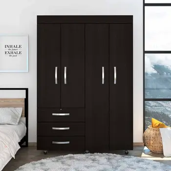 68" Three Drawer Combo Dresser