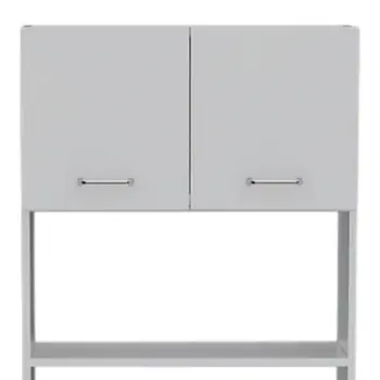 79" White Pantry Cabinet with Three Shelves