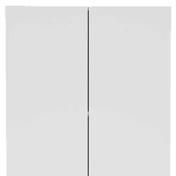 78" Modern White Pantry Cabinet with Two Full Size Doors