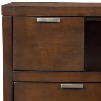 45" Brown Select Solids and Veneer Open shelving TV Stand