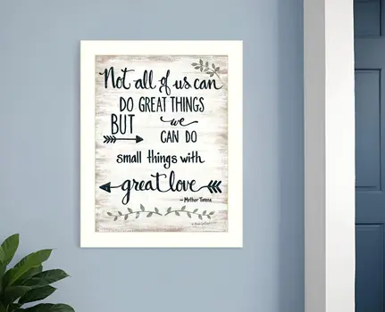 Great Love 2 White Framed Print Wall Art