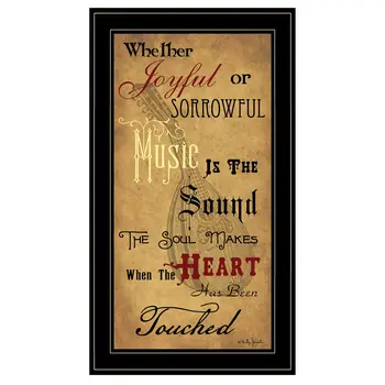 Sound of the Soul 2 Black Framed Print Wall Art