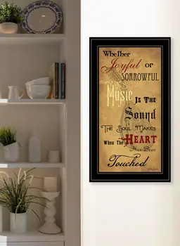 Sound of the Soul 2 Black Framed Print Wall Art