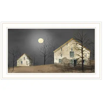 Still of the Night 3 White Framed Print Wall Art