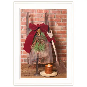 Let Christmas Live 1 White Framed Print Wall Art