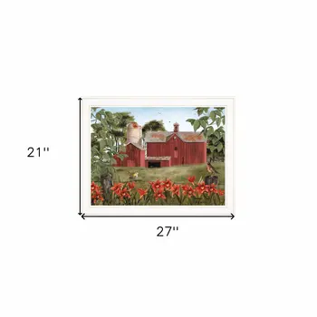 Summer Days 6 White Framed Print Wall Art