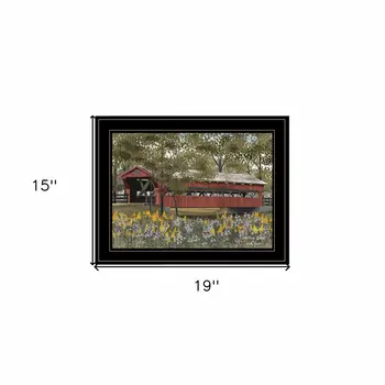 Pottersburg Bridge 2 Black Framed Print Wall Art