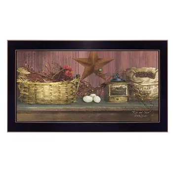 Rise and Shine 3 Black Framed Print Wall Art
