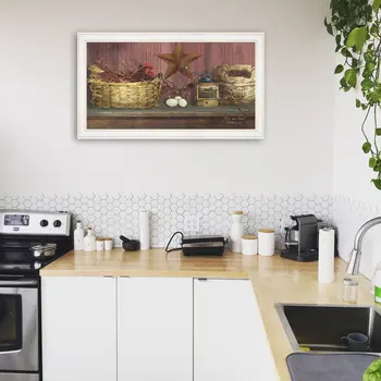 Rise and Shine 11 White Framed Print Wall Art