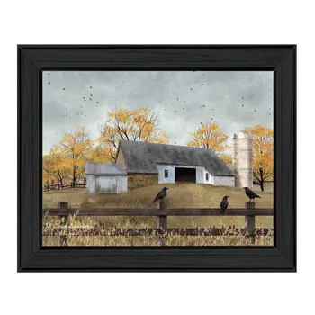 A Casual Conversation 2 Black Framed Print Wall Art