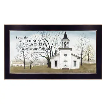 I Can Do All Things 1 Black Framed Print Wall Art