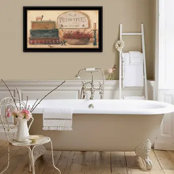 Primitives and Vintage III Black Framed Americana Print Wall Art