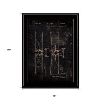 Airplane Patent I 2 Black Framed Print Wall Art