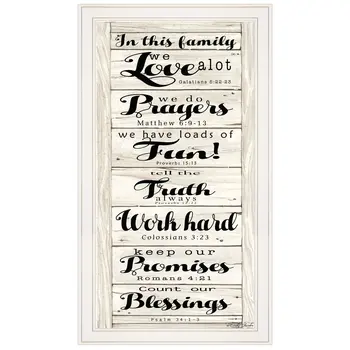 In this Family 1 White Framed Print Wall Art
