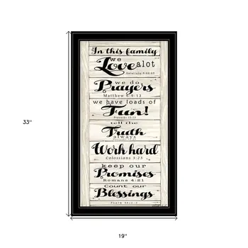 In this Family 2 Black Framed Print Wall Art