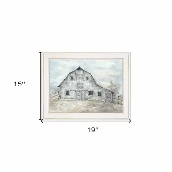 Rustic Beauty 1 White Framed Print Wall Art