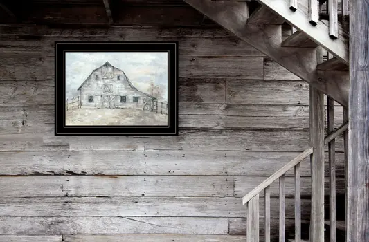 Rustic Beauty 2 Black Framed Print Wall Art