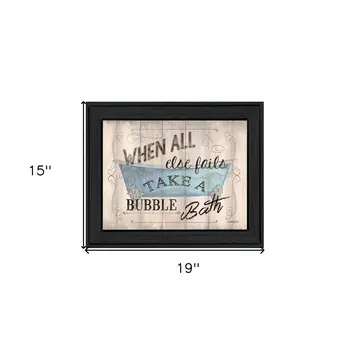 Bathroom Humor 4 Black Framed Print Bathroom Wall Art
