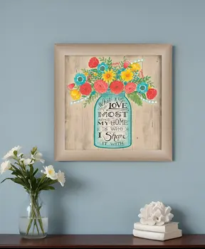 What I Love Most 1 Brown Framed Print Wall Art