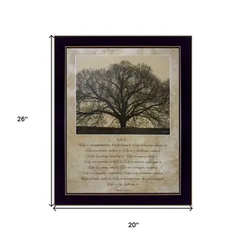 Life Is 10 Black Framed Print Wall Art