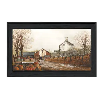 Autumns Bounty Black Framed Print Wall Art