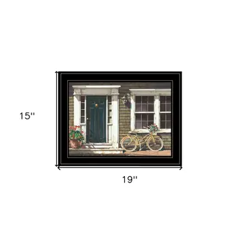 Parked Out Front 2 Black Framed Print Wall Art