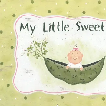 My Little Sweet Pea White Framed Print Wall Art