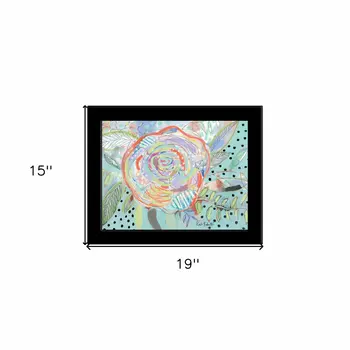 Bloom for Yourself 4 Black Framed Print Wall Art