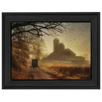 Sunday Morning 2 Black Framed Print Wall Art
