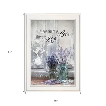 Where There is Love 2 White Framed Print Wall Art