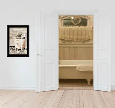 Fresh Laundry 2 Black Framed Print Bathroom Wall Art