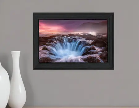 Genesis 2 Black Framed Print Wall Art