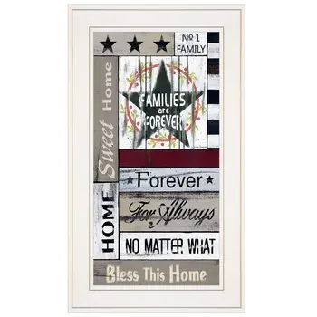 Families are Forever 2 White Framed Print Wall Art