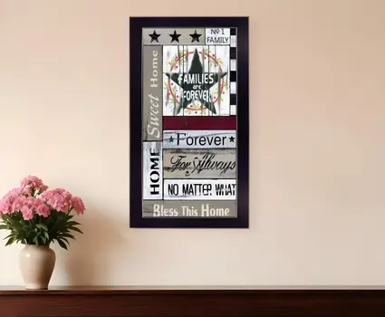 Families are Forever 3 Black Framed Print Wall Art