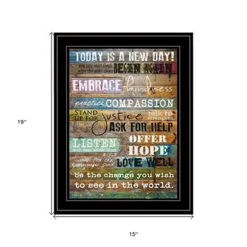 Today Is 2 Black Framed Print Wall Art